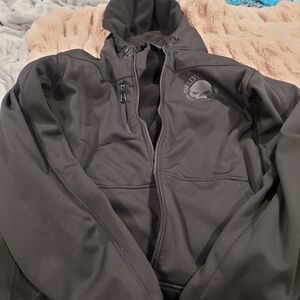 Harley-Davidson Men's Black Hooded Softshell Liner/Jacket with Subtle Logo